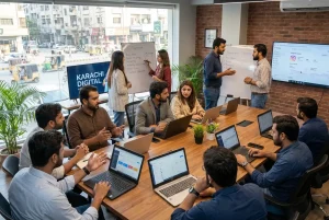 Digital marketing company in Lahore offering Google Ads, Meta Ads, SEO, and social media marketing services